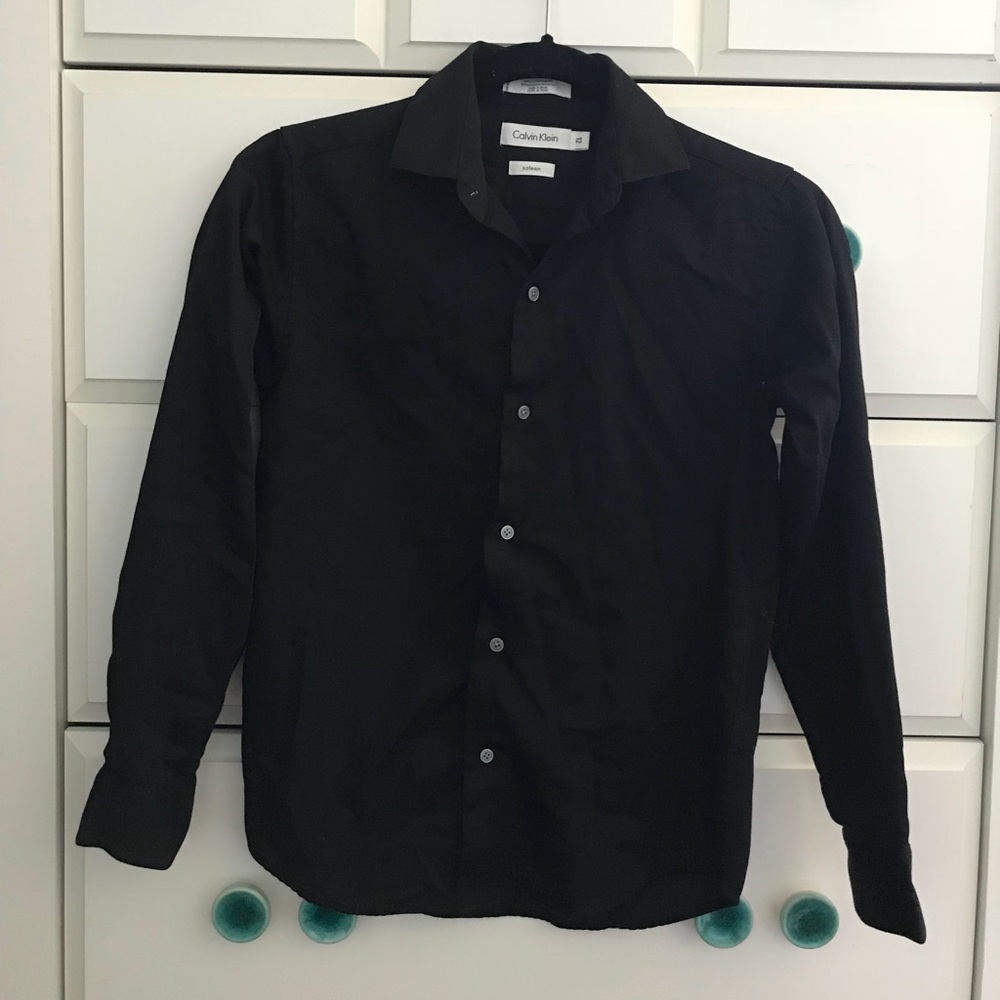 Calvin klein black button up